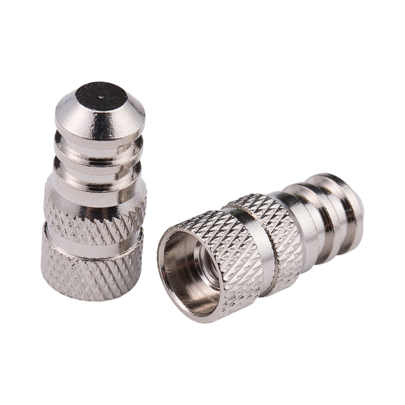 Nickel-Plated Knurled Copper Nuts